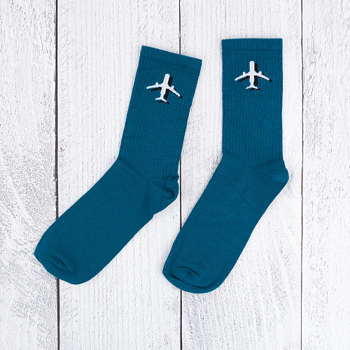 Носки "Путешествия" самолет, разм.40-45