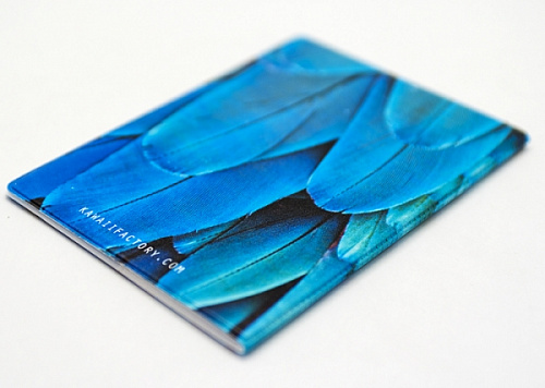 Обложка для паспорта "Feather blue"